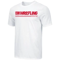 Nike Men's Wrestling Detroit Athlete Tee - White/Red
