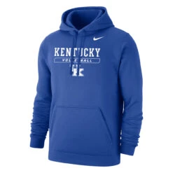 Nike Men's Volleyball University Of Kentucky Club Fleece Pullover Hoodie - Royal