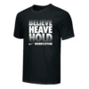 Nike Men's Weightlifting Believe Heave Hold Black Tee - Black/White Fade