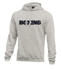 Nike Men's Boxing Shattered Logo Club Fleece Hoodie - Grey/Black