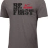 Nike Youth Boxing Be First Cotton Tee - Grey