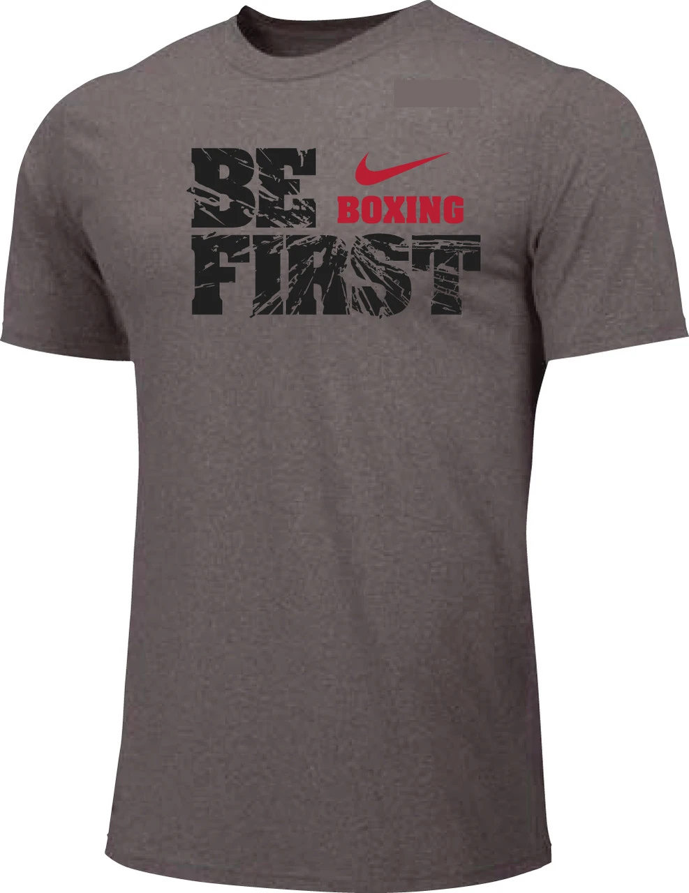 Nike Men's Boxing Be First Cotton Tee - Grey