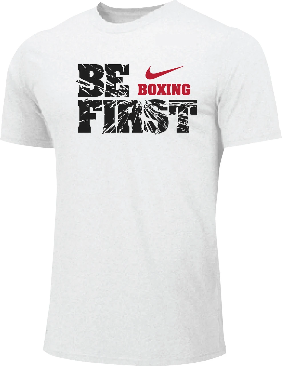 Nike Men's Boxing Be First Cotton Tee - White 1 Nike Men's Boxing Be First Cotton Tee - White