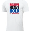Nike Women's Weightlifting Believe Heave Hold Tee - White/Red/Black/Blue