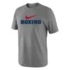 Nike Youth Boxing Red Swoosh Tee - Grey/Red/Blue