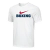 Nike Men's Boxing Red Swoosh Tee - White/Red/Blue