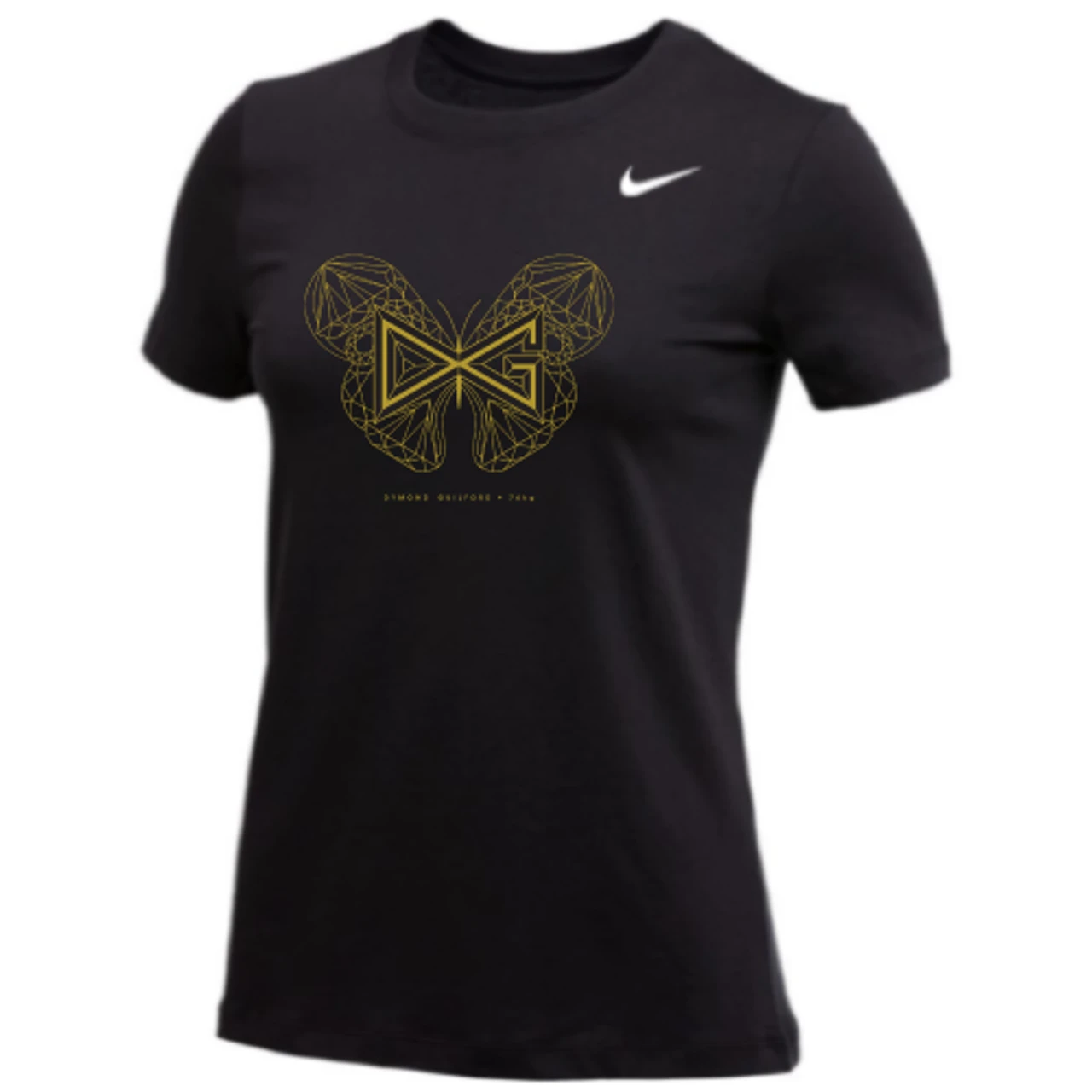 Nike Women's Dymond Guilford Butterfly Tee - Black 1 Nike Women's Dymond Guilford Butterfly Tee - Black