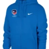 Nike Men's USA Fencing Club Fleece Full Zip Hoodie - Royal