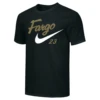 Nike Men's USA Wrestling Fargo 2023 Dri-Fit Cotton Tee - Black/Gold