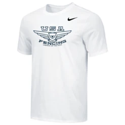 Nike Men's USA Fencing Legends Of The Piste Tee - White/Navy