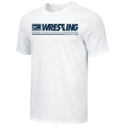 Nike Men's Wrestling Detroit Athlete Tee - White/Navy