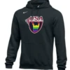Nike Men's USA Weightlifting Pride Fleece Pullover Hoodie - Black