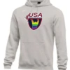 Nike Men's USA Weightlifting Pride Fleece Pullover Hoodie - Heather Grey
