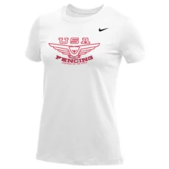 Nike Women's USA Fencing Legends Of The Piste Tee - White/Red