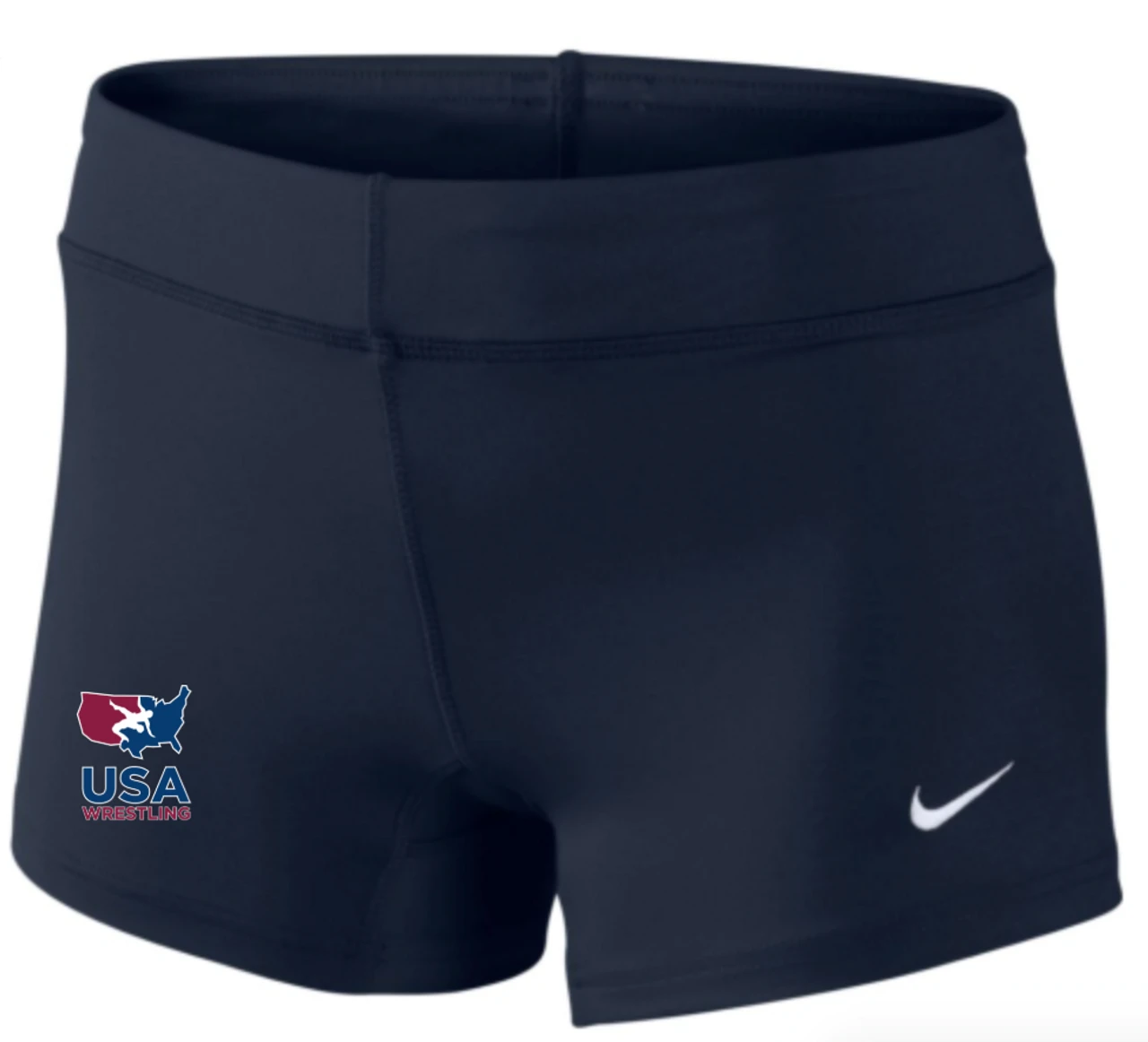 Nike Women's USA Wrestling Performance Game Short - Navy 1 Nike Women's USA Wrestling Performance Game Short - Navy