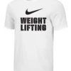 Nike Men's Weightlifting Stacked Tee - White