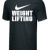 Nike Women's Weightlifting Stacked Tee - Black