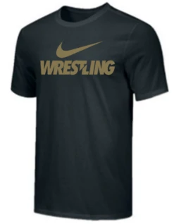 Nike Men's Wrestling Tee - Black/Gold
