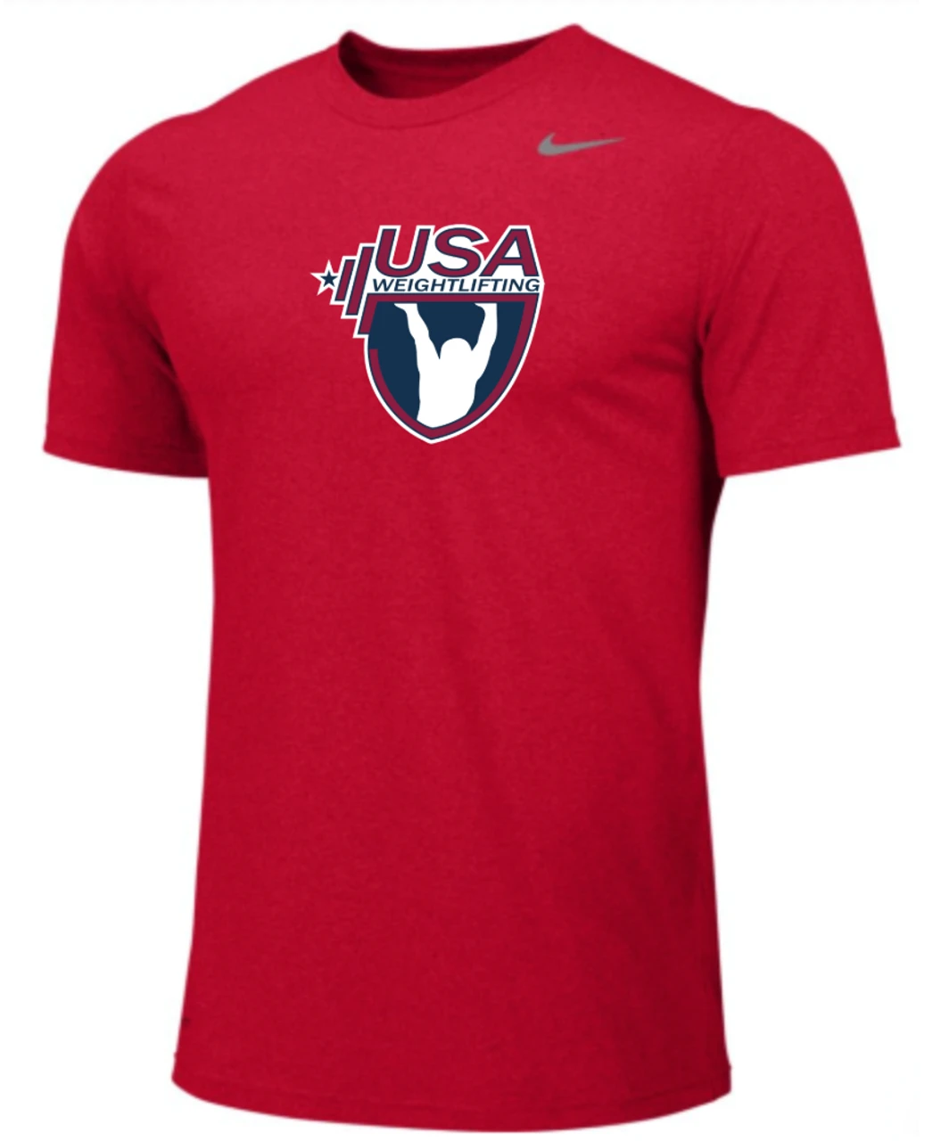 Nike Youth USA Weightlifting Team Legend SS Crew - Scarlet 1 Nike Youth USA Weightlifting Team Legend SS Crew - Scarlet