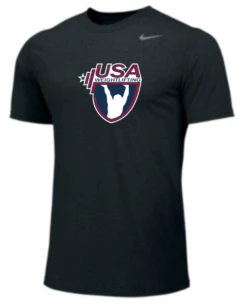 Nike Youth USA Weightlifting Team Legend SS Crew - Black