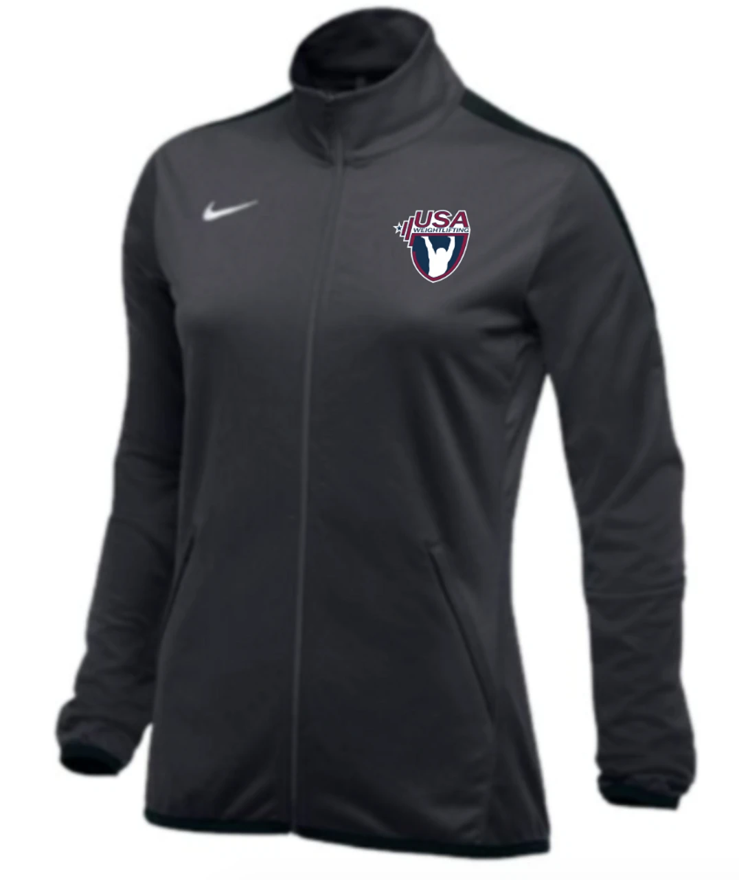 Nike Women's USA Weightlifting Epic Jacket - Anthracite 1 Nike Women's USA Weightlifting Epic Jacket - Anthracite