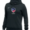 Nike Women's USAF Club Fleece Pullover Hoodie - Black