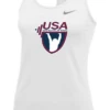 Nike Women's USA Weightlifting Balance Tank - White