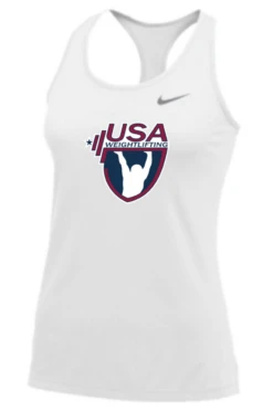 Nike Women's USA Weightlifting Balance Tank - White
