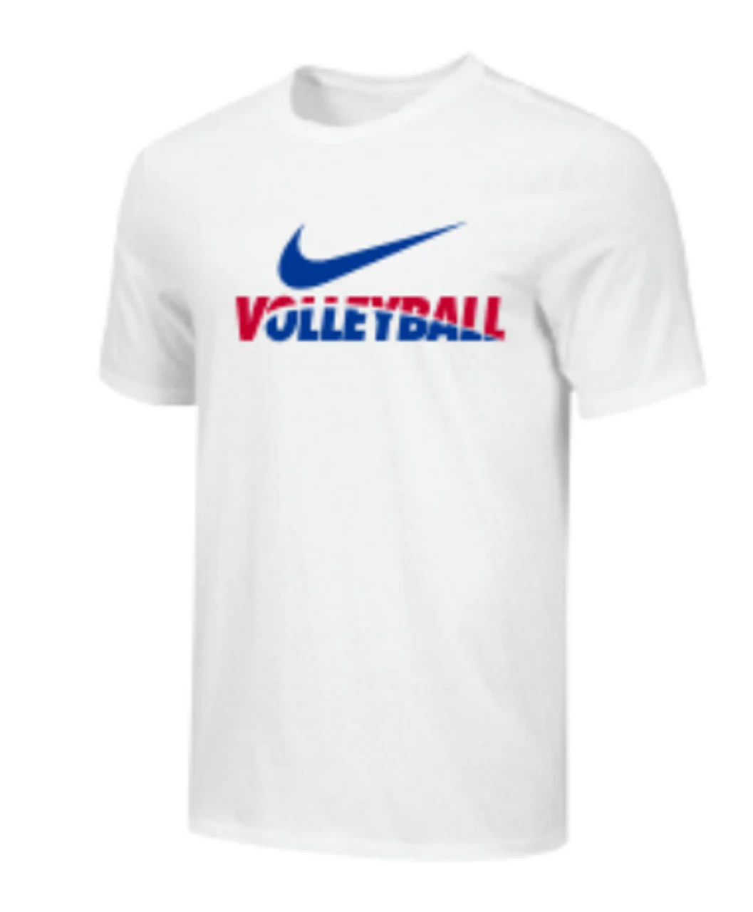 Nike Men's Volleyball Tee - White/Blue 1 Nike Men's Volleyball Tee - White/Blue