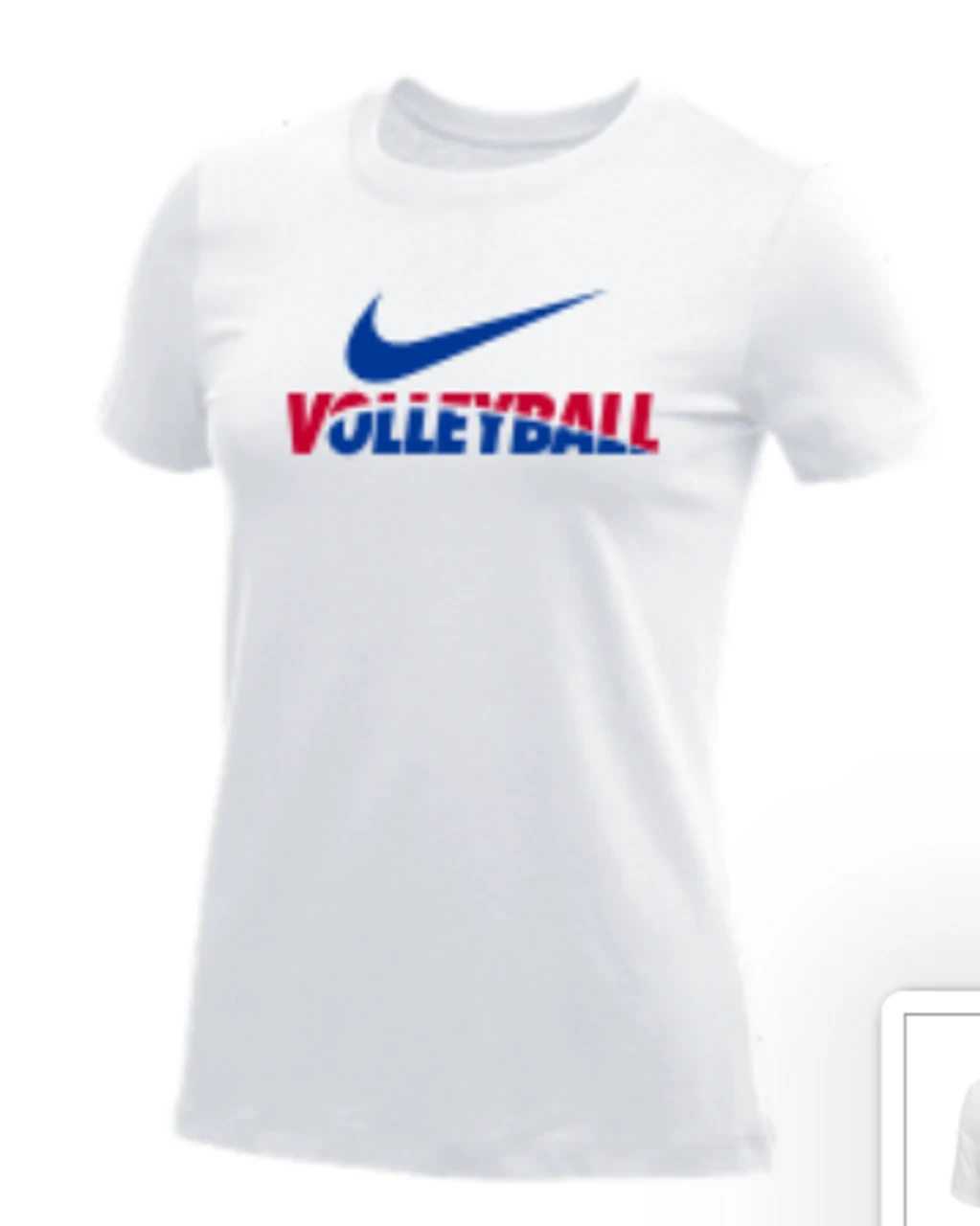 Nike Women's Volleyball Tee - White/Blue