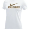 Nike Women's Volleyball Tee - White/Gold