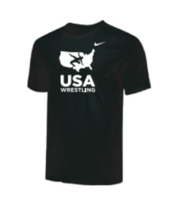 Nike Women's USA Wrestling Tee - Black/White
