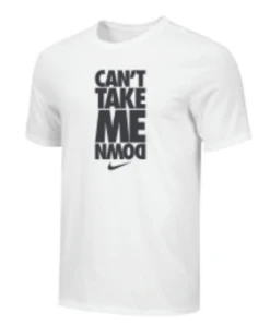 Nike Youth Wrestling Can't Take Me Down Tee - White
