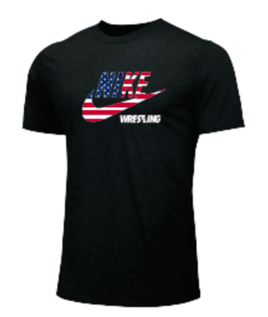 Nike Men's Wrestling USA Flag Tee - Black 1 Nike Men's Wrestling USA Flag Tee - Black