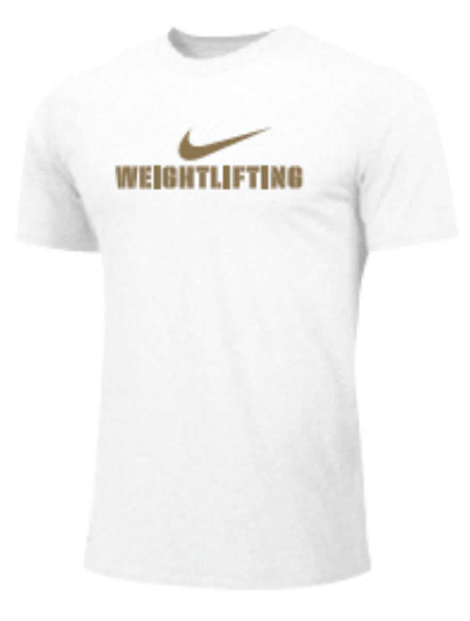 Nike Men's Weightlifting Tee - Gold/White 1 Nike Men's Weightlifting Tee - Gold/White