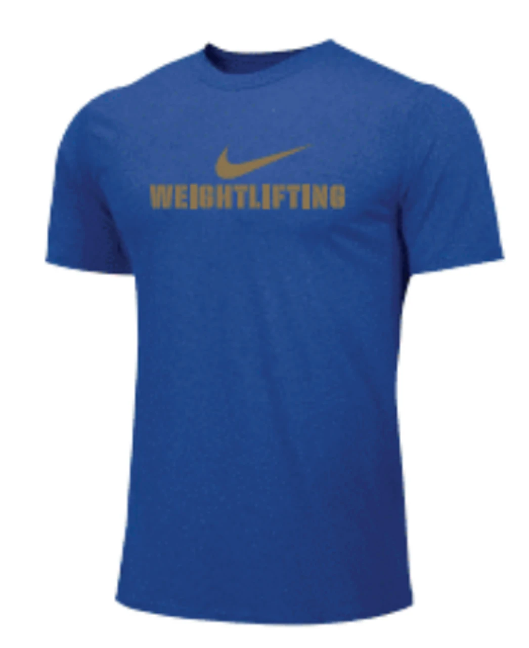 Nike Men's Weightlifting Tee - Gold/Royal 1 Nike Men's Weightlifting Tee - Gold/Royal