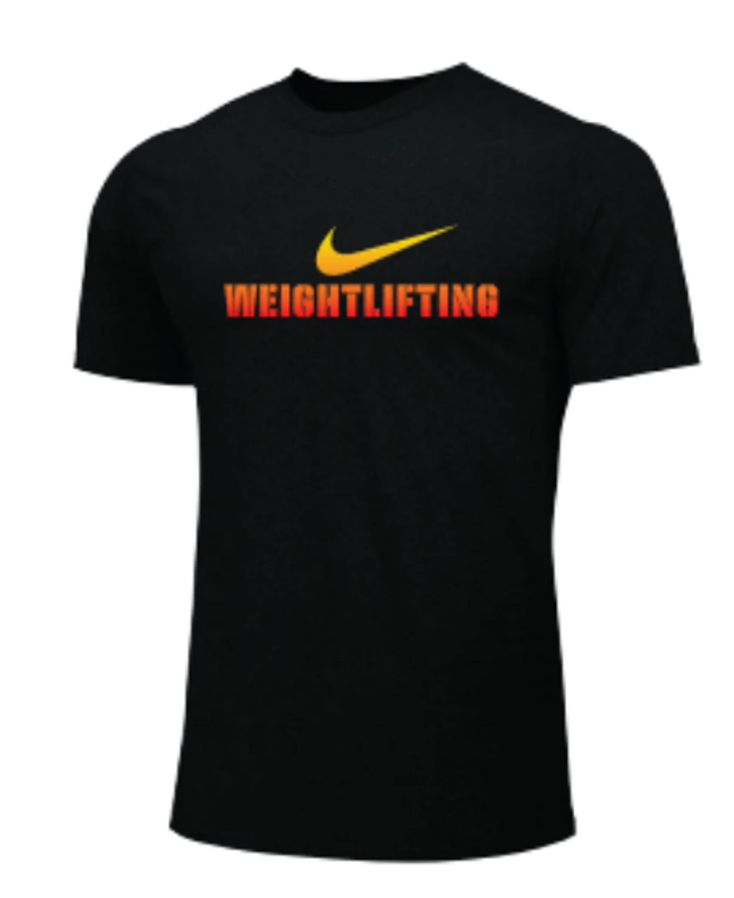 Nike Men's Weightlifting Tee - Black/Orange/Yellow 1 Nike Men's Weightlifting Tee - Black/Orange/Yellow