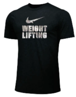 Nike Men's Weightlifting Tape Tee - Black