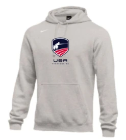 Nike Men's USA Parafencing Club Fleece Pullover Hoodie - Heather Grey