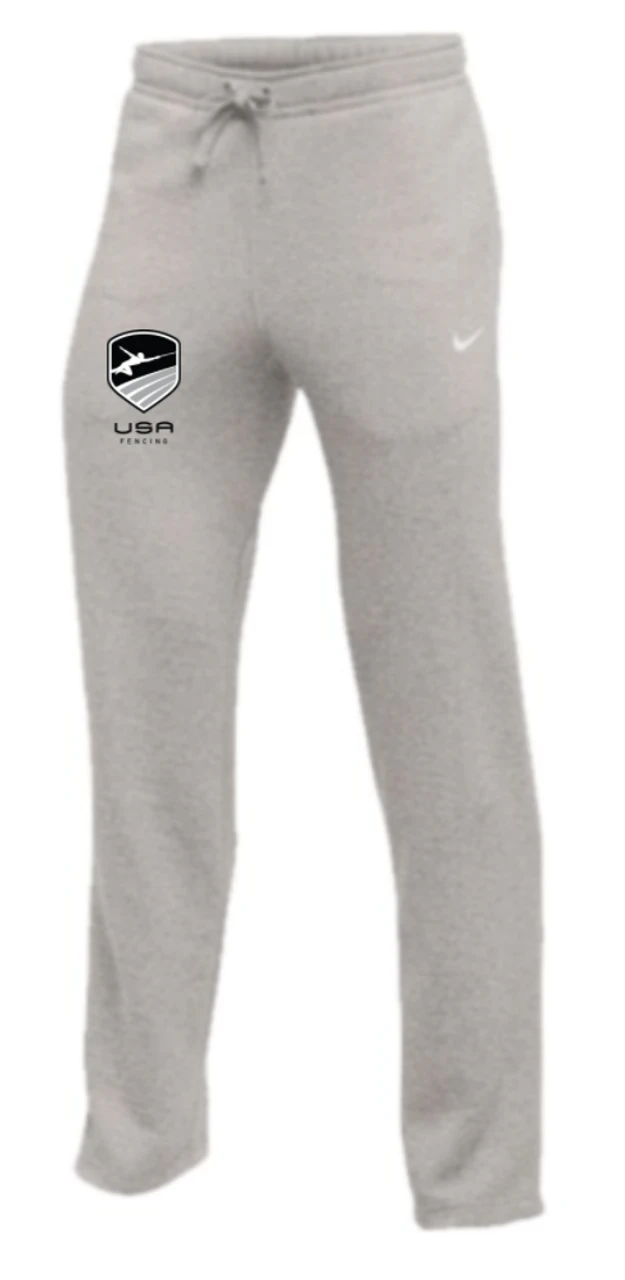Nike Youth USA Fencing Club Fleece Pant - Heather Grey/Monocrome 1 Nike Youth USA Fencing Club Fleece Pant - Heather Grey/Monocrome
