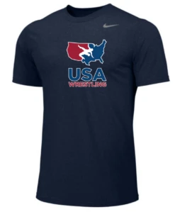 Nike Men's USA Wrestling Legend - College Navy/Cool Grey
