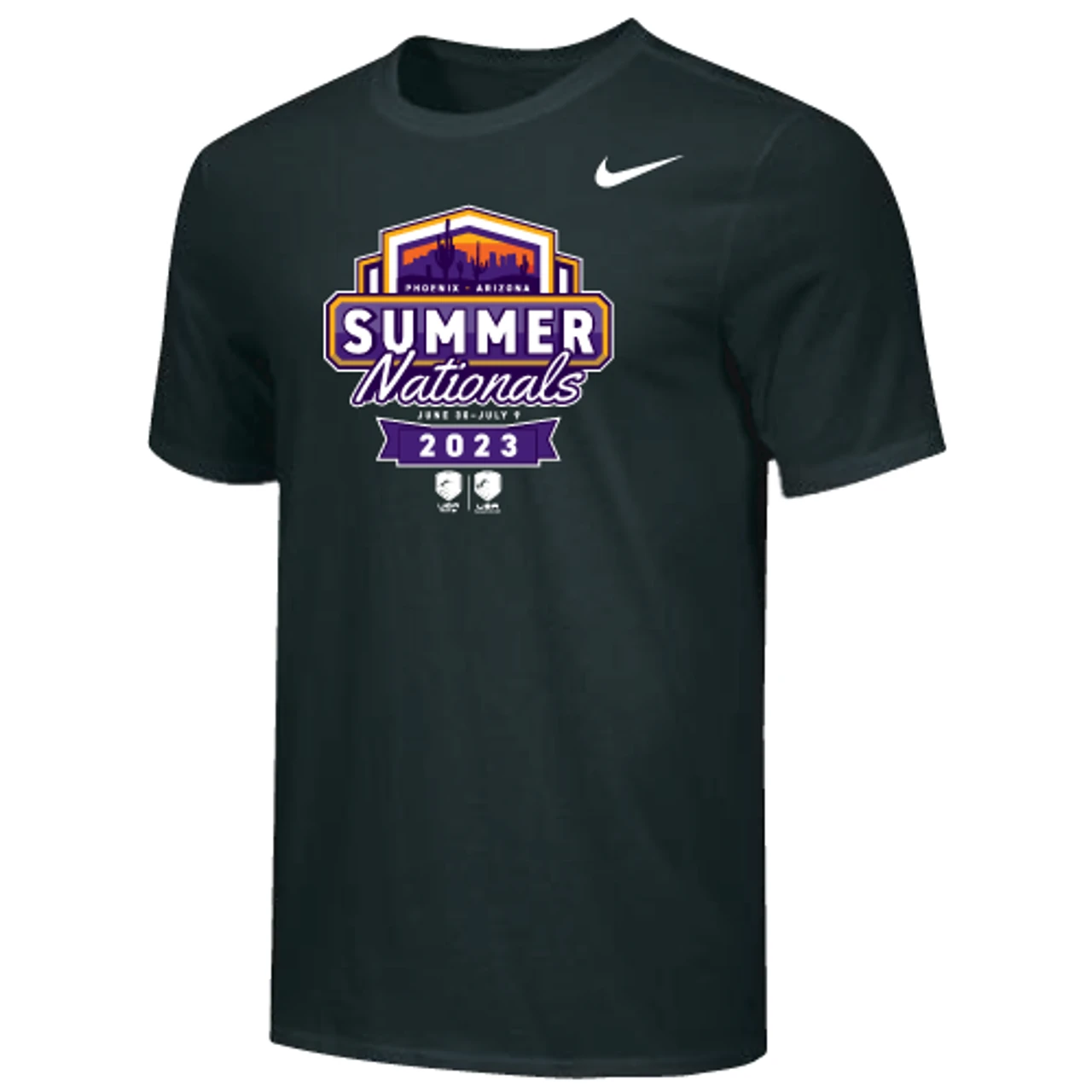 Nike Youth USA Fencing Summer Nationals 2023 Cotton Tee - Black 1 Nike Youth USA Fencing Summer Nationals 2023 Cotton Tee - Black