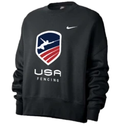 Nike Women’s USA Fencing Fleece Trend Crew - Black