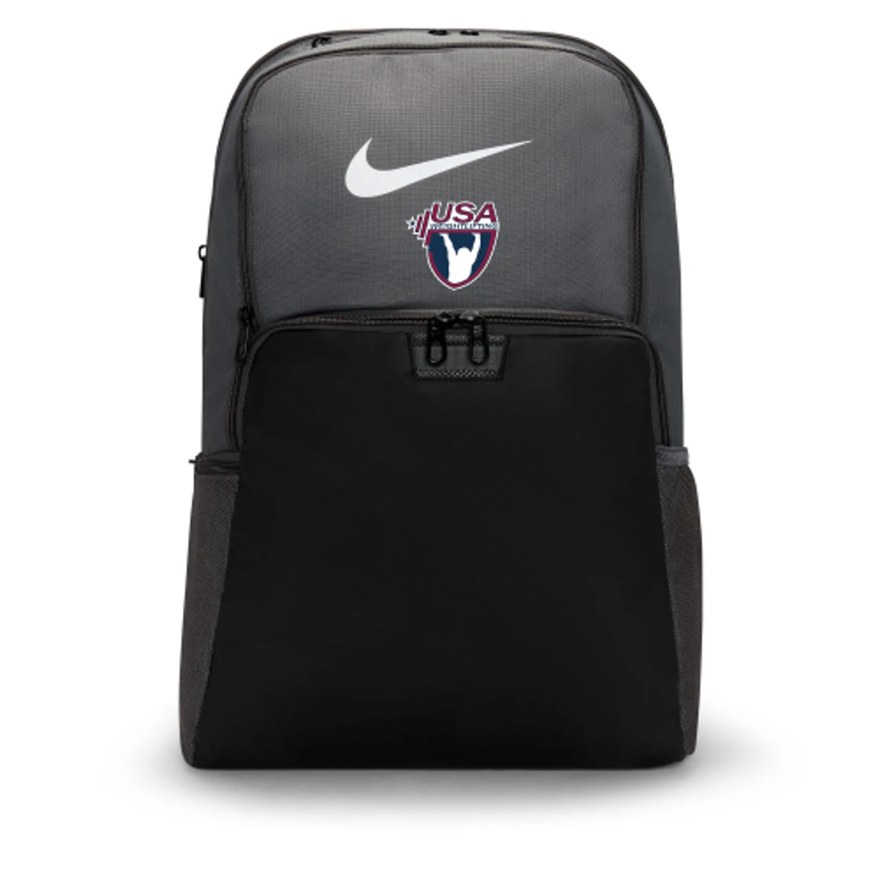 Nike USA Weightlifting Brasilia Training Backpack - Grey/Black 1 Nike USA Weightlifting Brasilia Training Backpack - Grey/Black