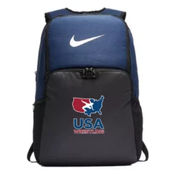 Nike USA Wrestling Brasilia Backpack - Midnight Navy/Black/White
