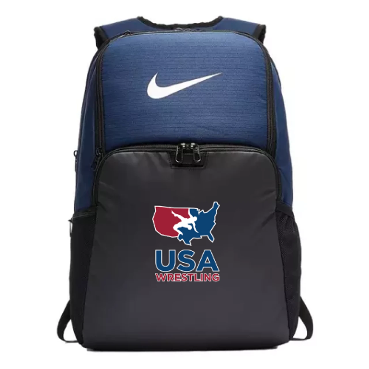 Nike USA Wrestling Brasilia Backpack - Midnight Navy/Black/White 1 Nike USA Wrestling Brasilia Backpack - Midnight Navy/Black/White