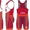 Nike Men's USAWR Star Tour Wrestling Singlet - Red