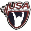 USA Weightlifting 4.5 Inch Vinyl Sticker - Red/White/Blue