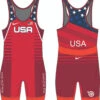 Nike Women's USA Wrestling Old Glory Singlet - Red