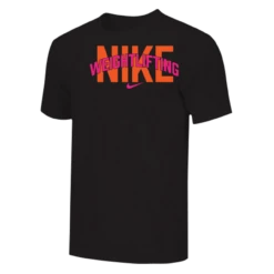 Nike Men's Weightlifting Arch Tee - Black/Pink/Orange